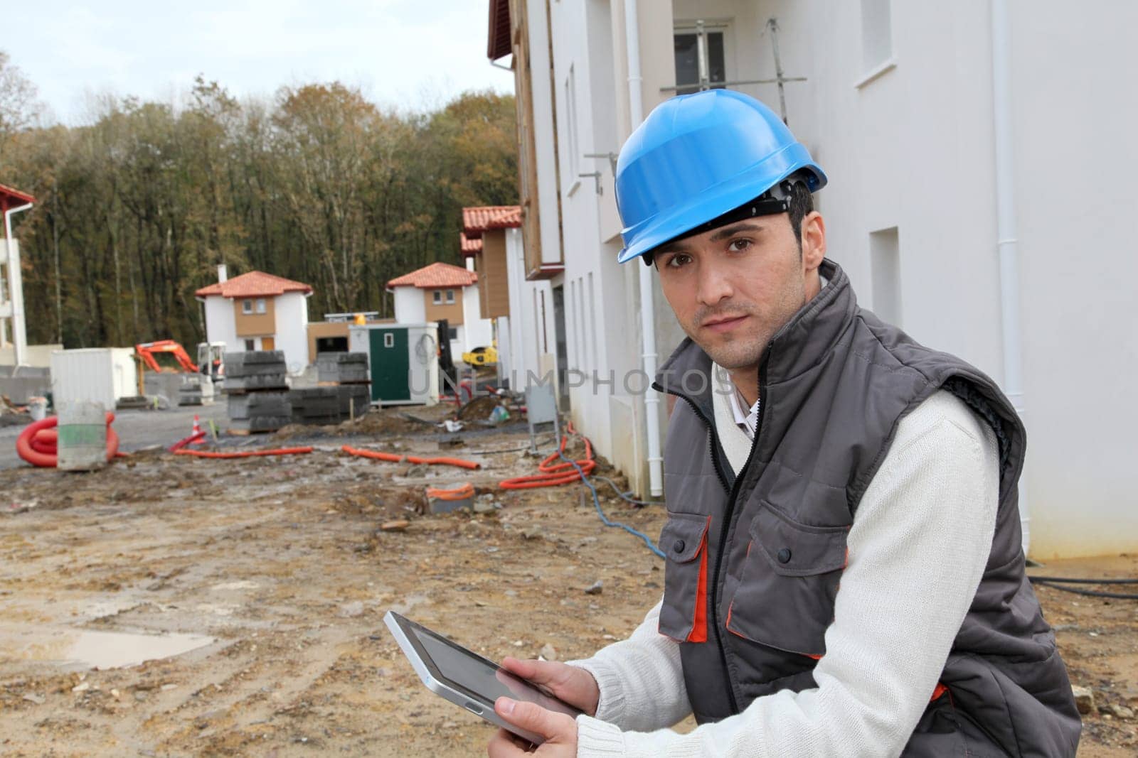 Supervisor on construction site