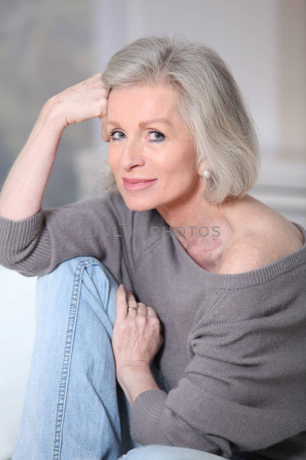 Portrait of beautiful senior woman