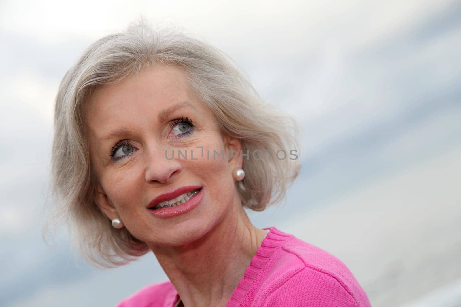 Portrait of laughing senior woman