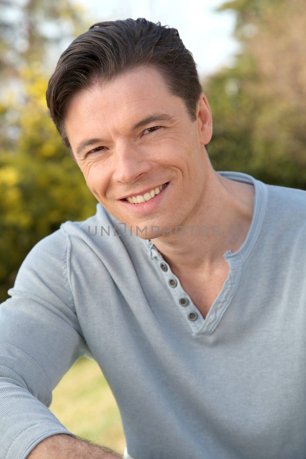 Portrait of smiling handsome man