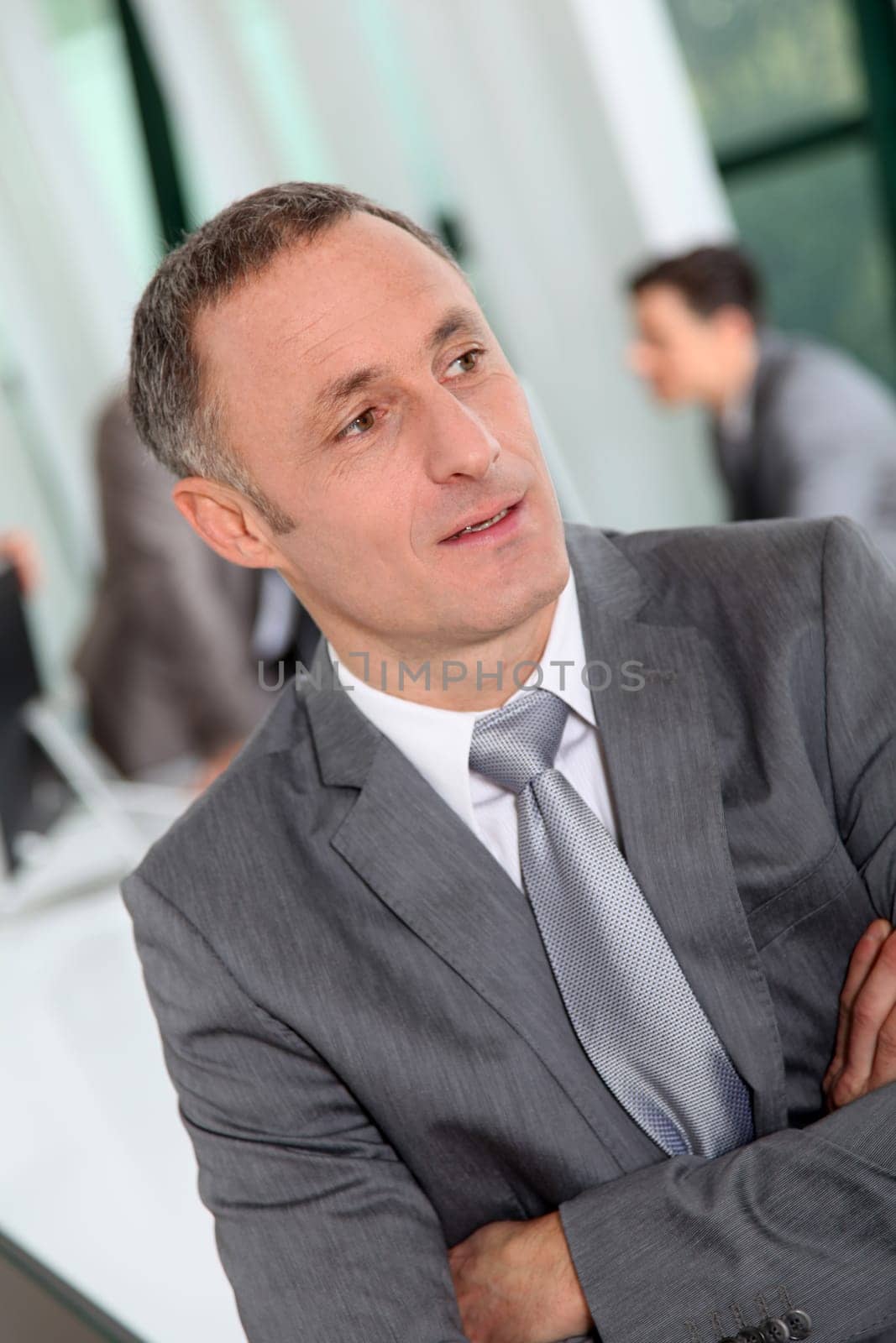 Portrait of businessman in office