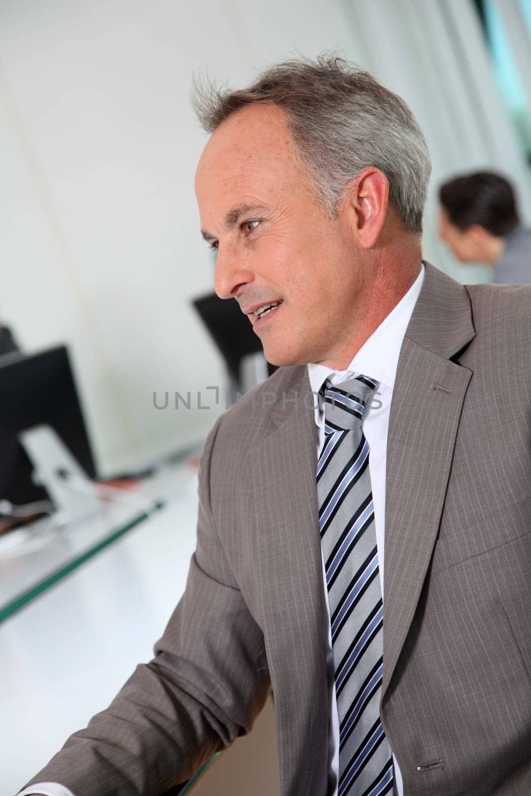 Portrait of businessman in office