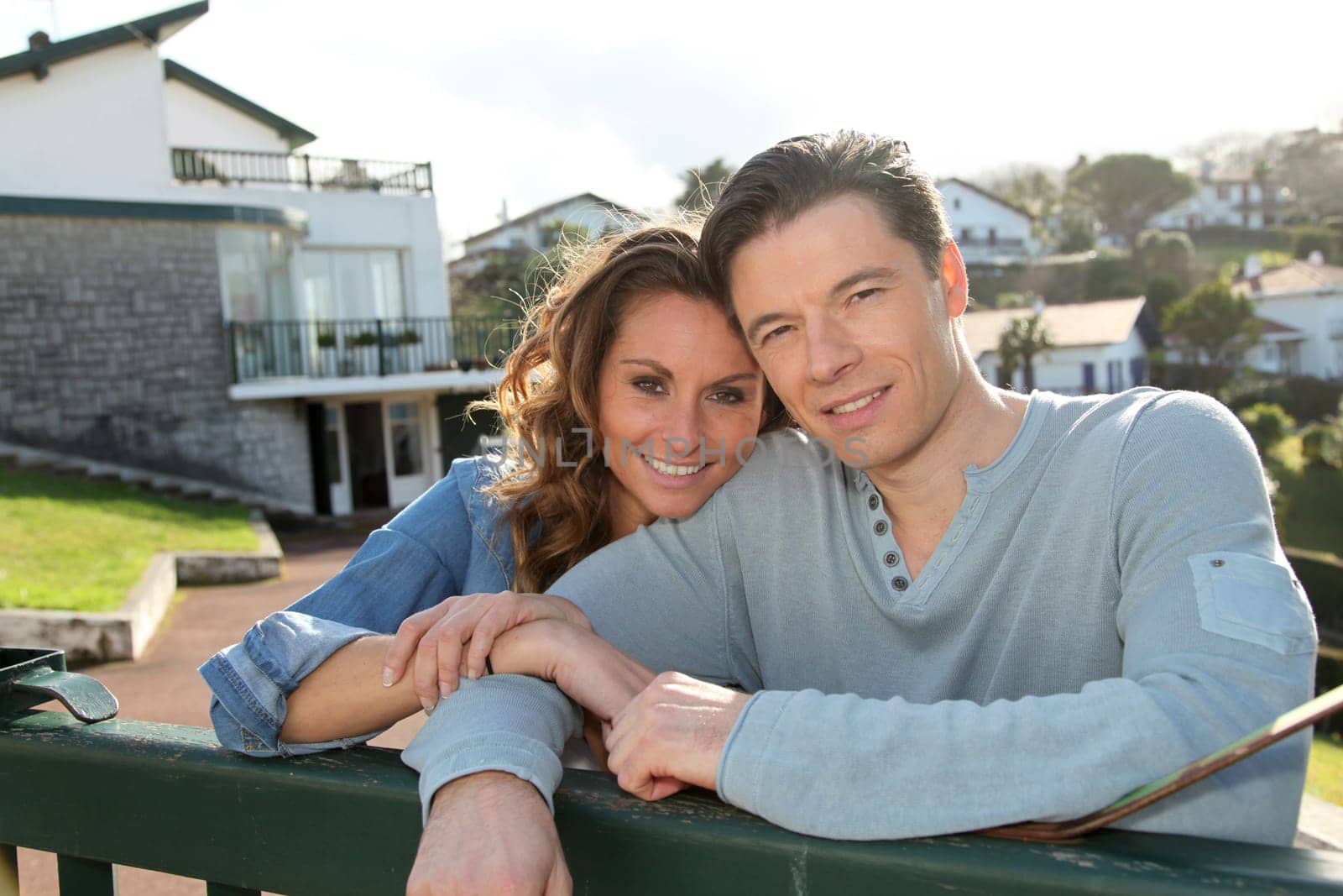 Portrait of happy new property owners