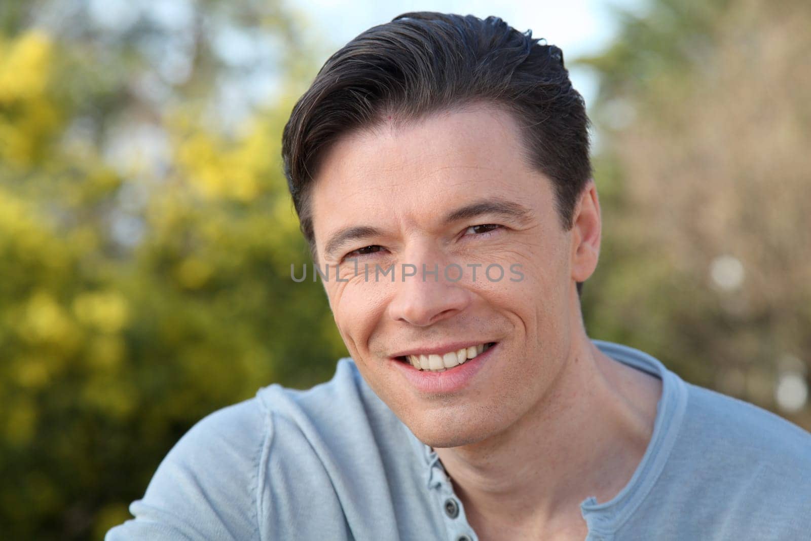 Portrait of smiling handsome man