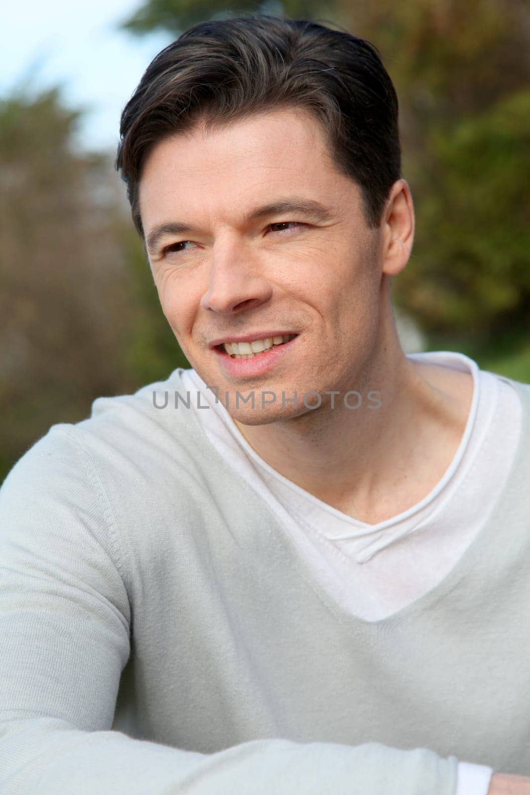 Portrait of handsome smiling man