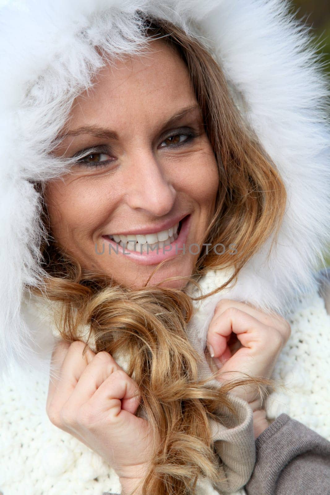 Portrait of beautiful smiling woman