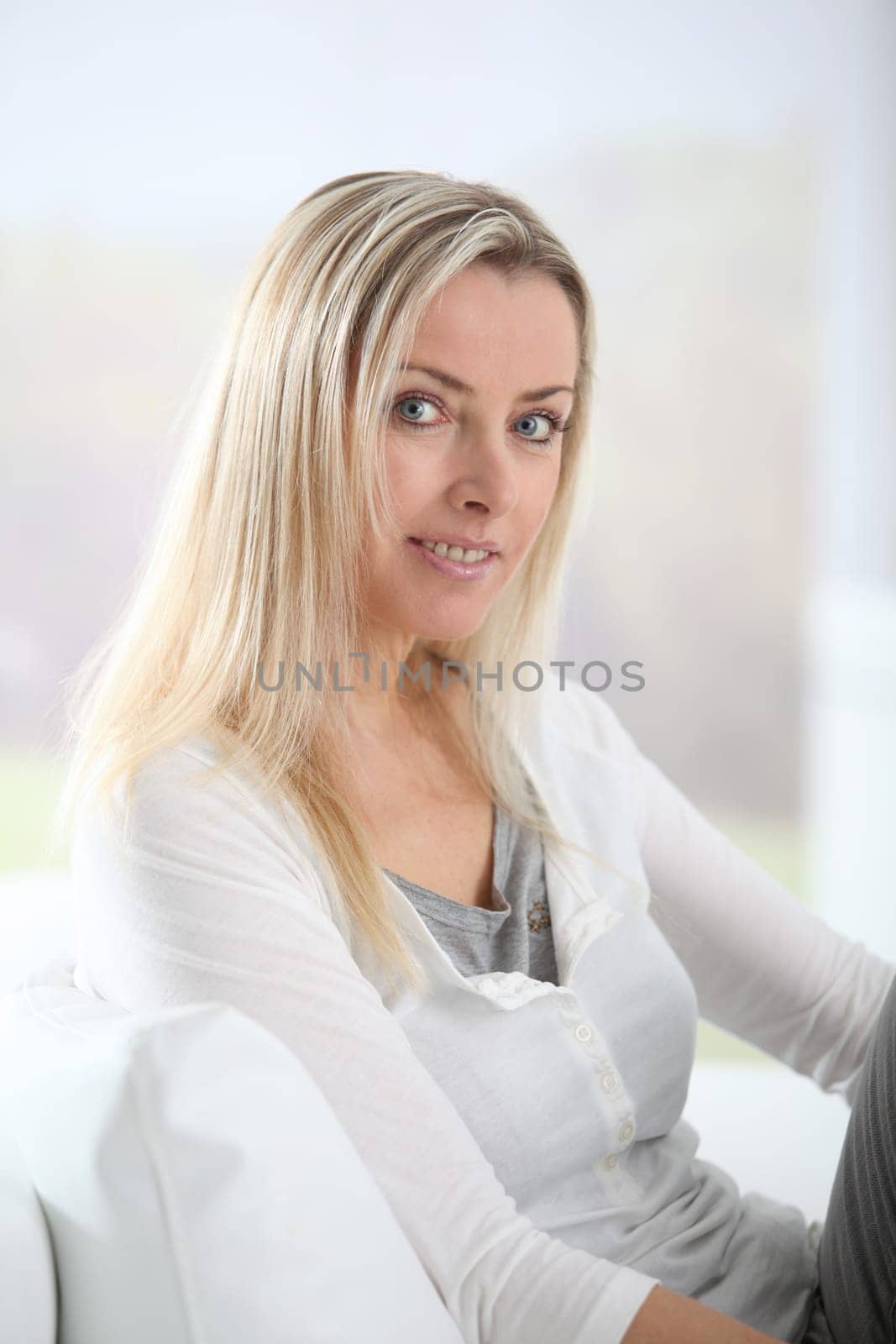 Portrait of beautiful blond woman