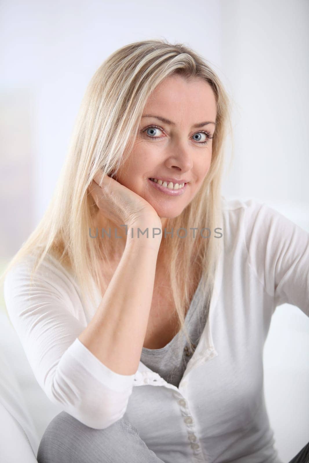 Portrait of beautiful blond woman