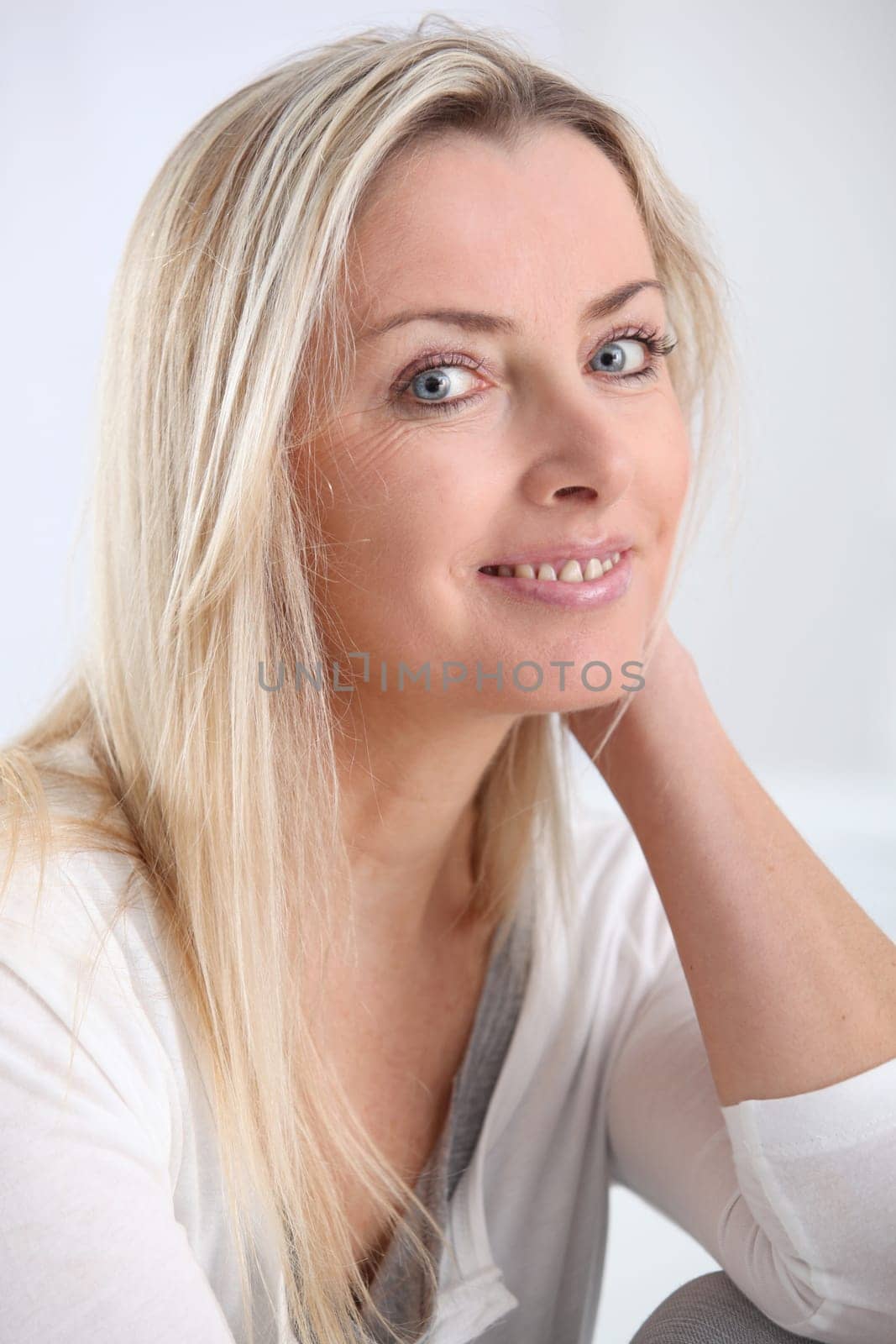 Portrait of beautiful blond woman
