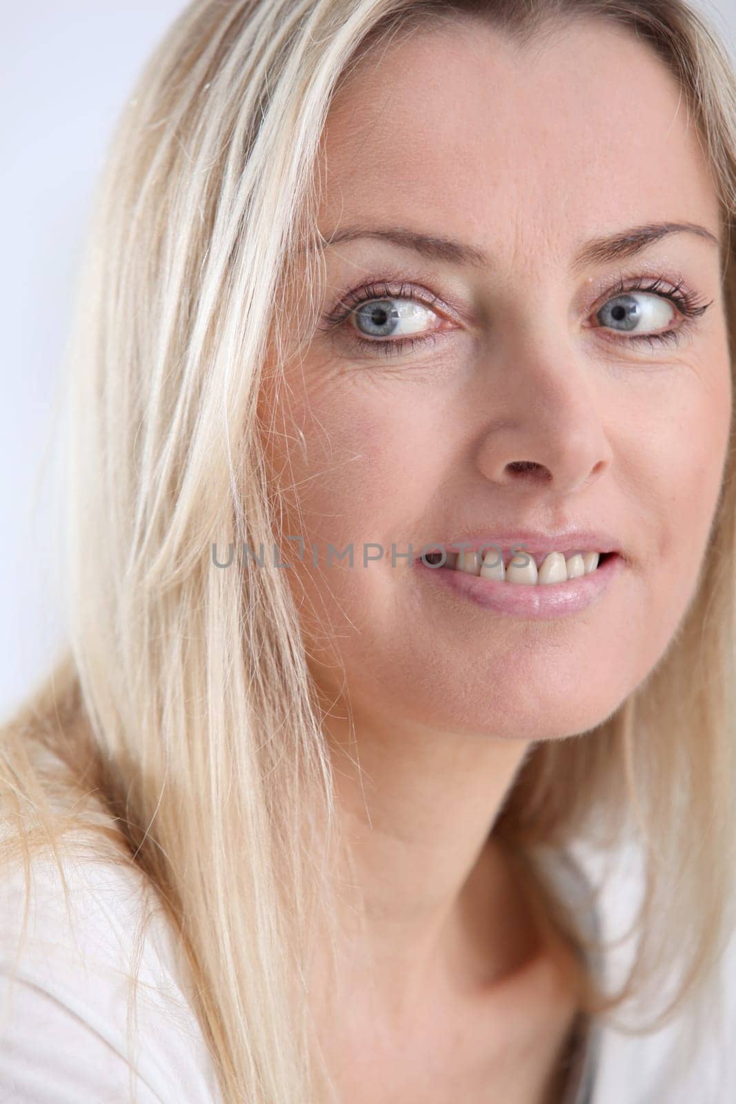 Portrait of beautiful blond woman
