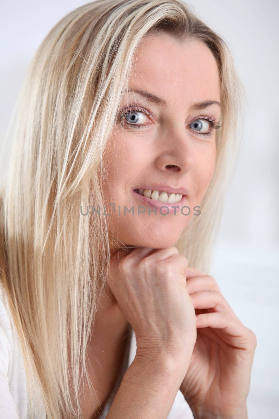 Portrait of beautiful blond woman