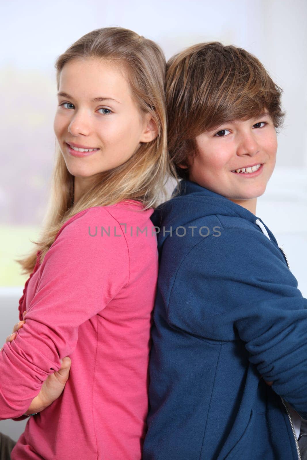 Portrait of brother and sister