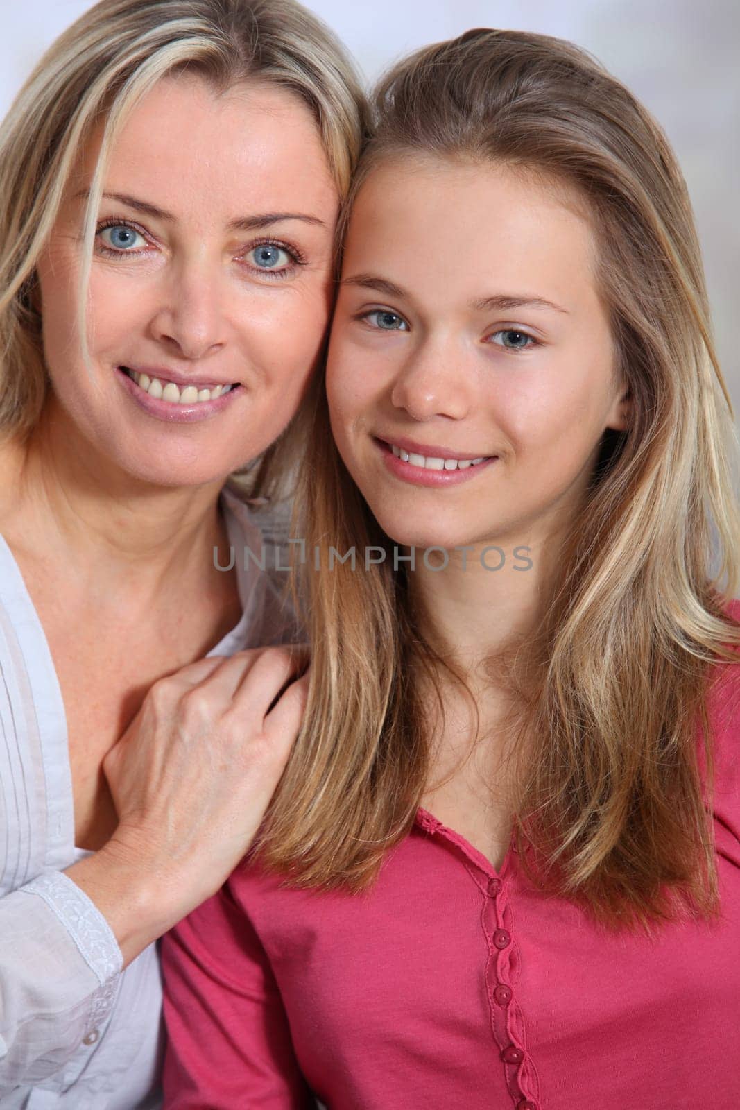 Portrait of mother and daughter