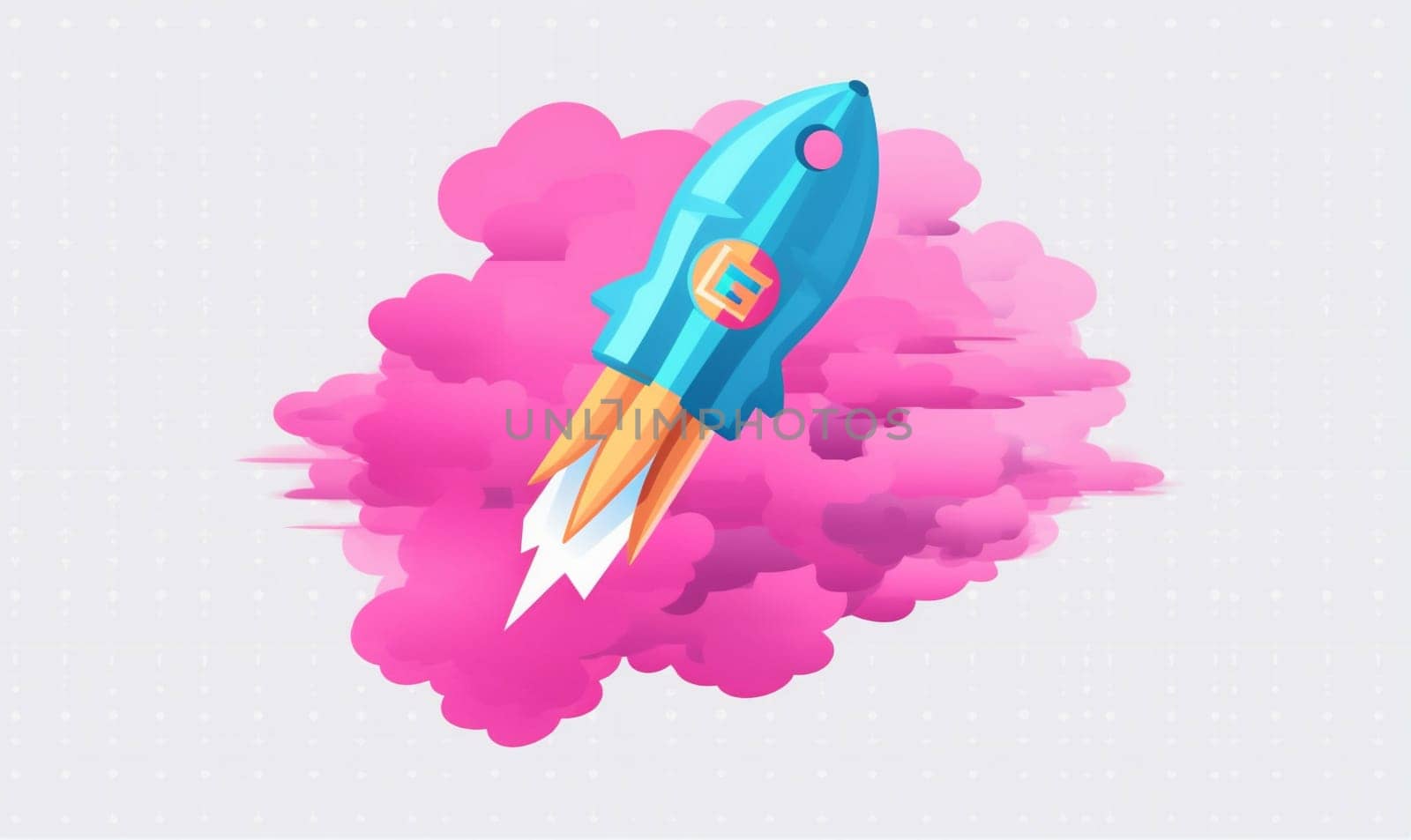 bitcoin spaceship education rocket space business up finance exchange background ship start pink idea investment startup technology coin start digital launch. Generative AI.