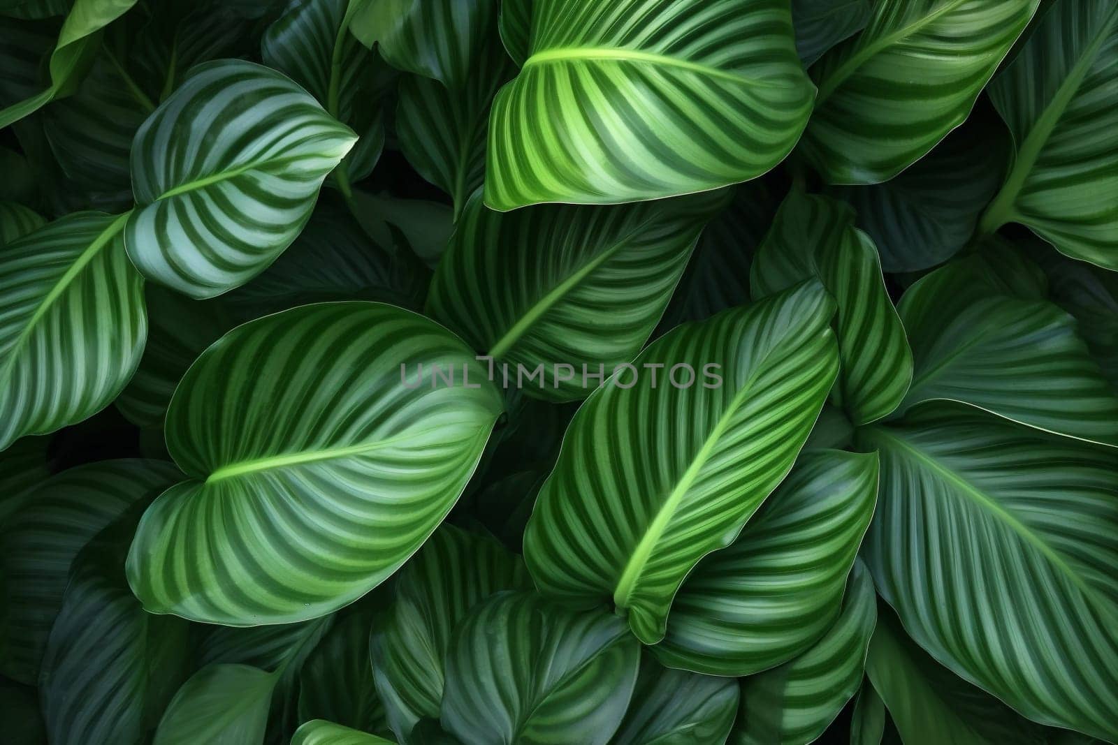 nature tree leaf summer tropic tropical background dark forest palm closeup green garden jungle abstract monstera illustration colourful flower vintage light. Generative AI.