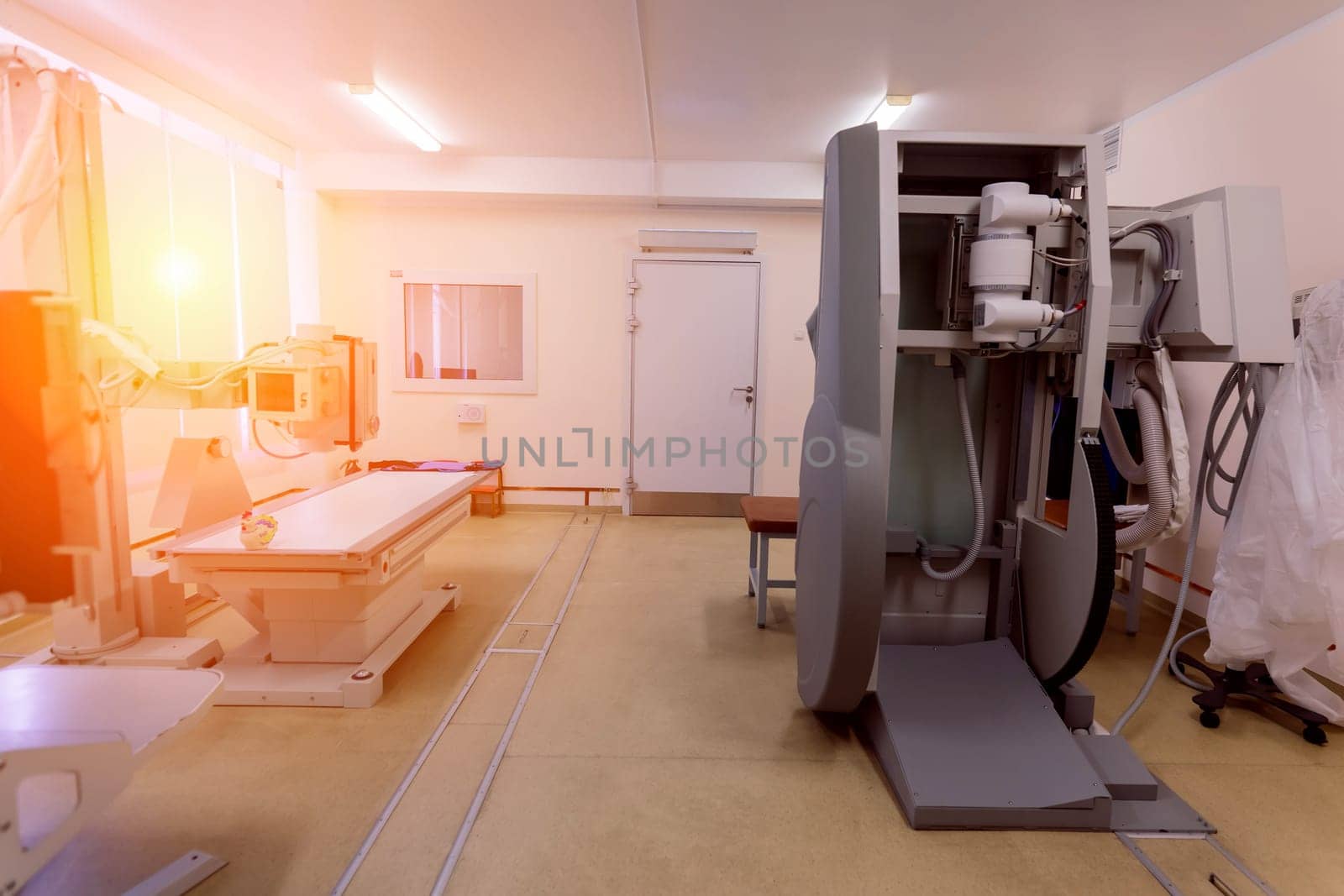 Interior view of empty operating room with new interior and equipment