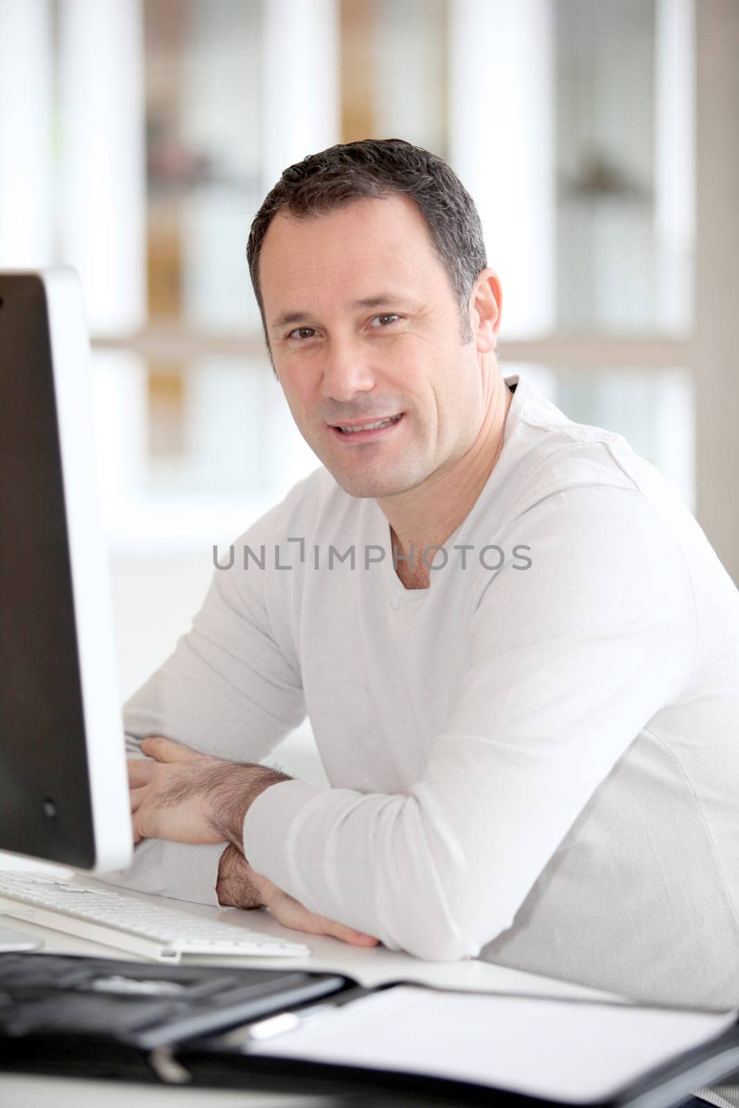 Portrait of smiling office worker