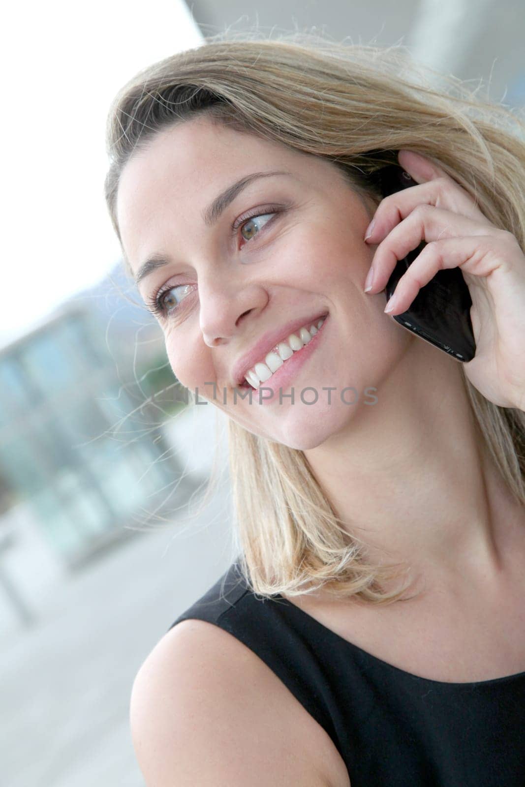 Businesswoman talking on the phone
