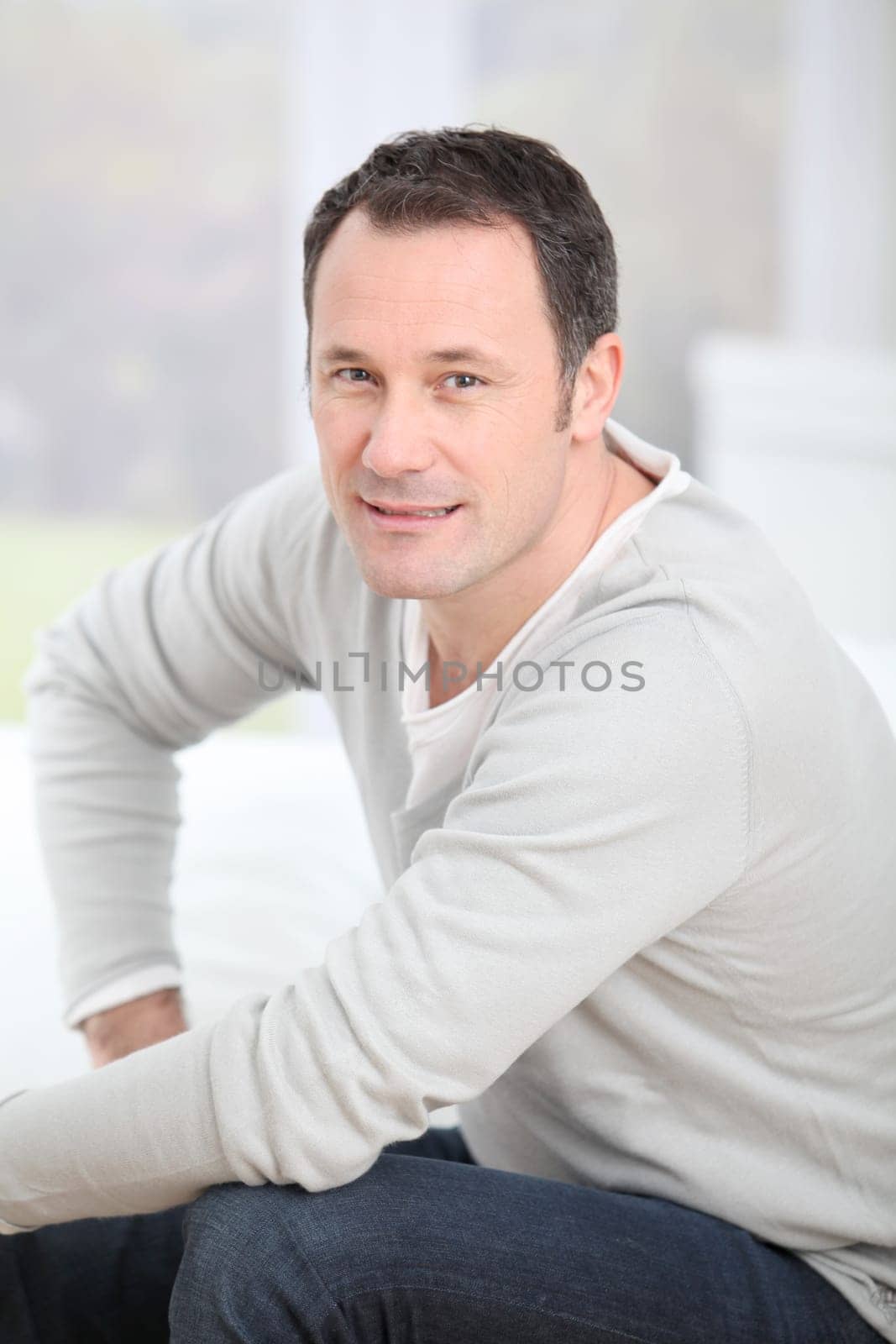 Portrait of smiling handsome man