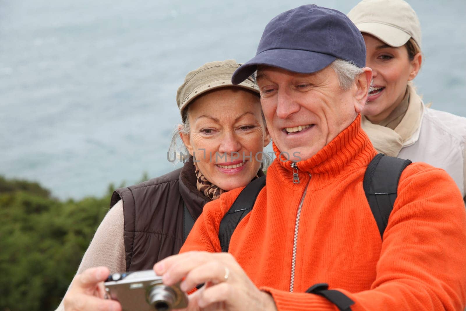 Group of hikers taking picture of themselves