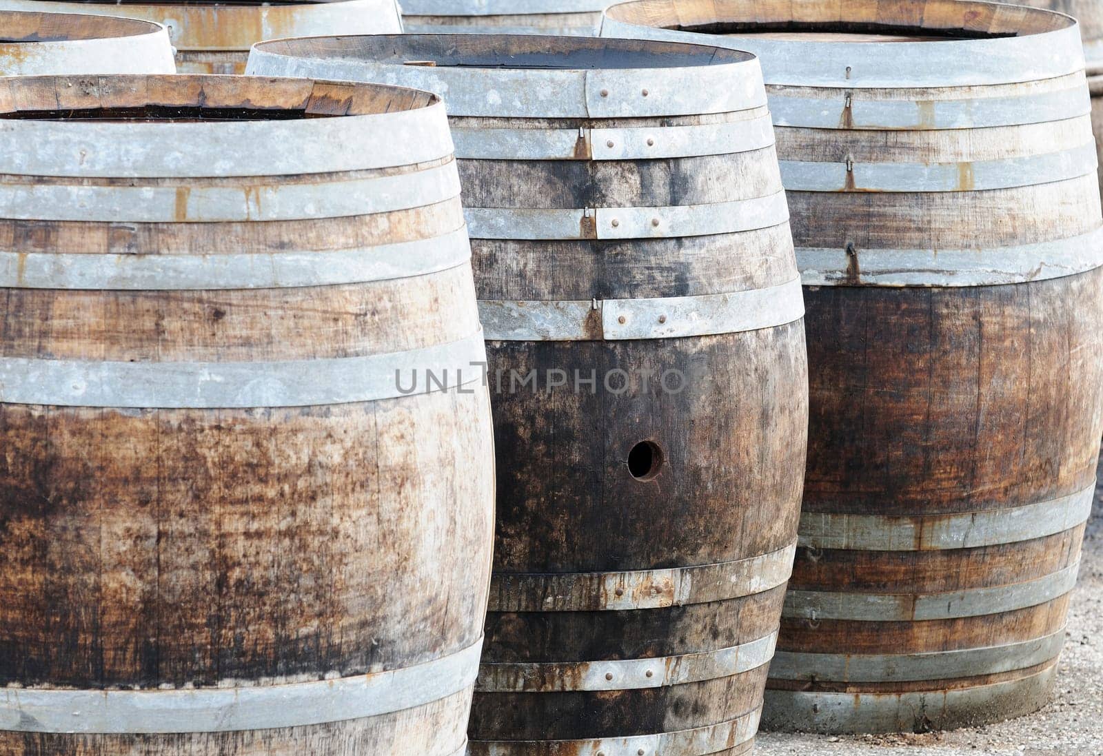 barrels for wine manufacturing