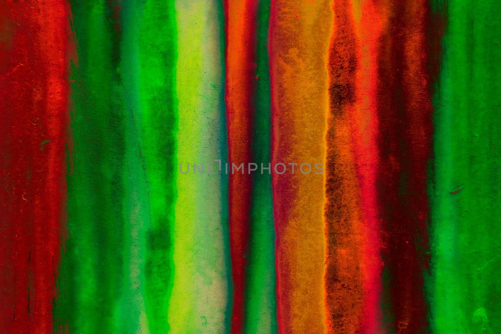 Detail of the painted rusty iron - abstract colorful texture