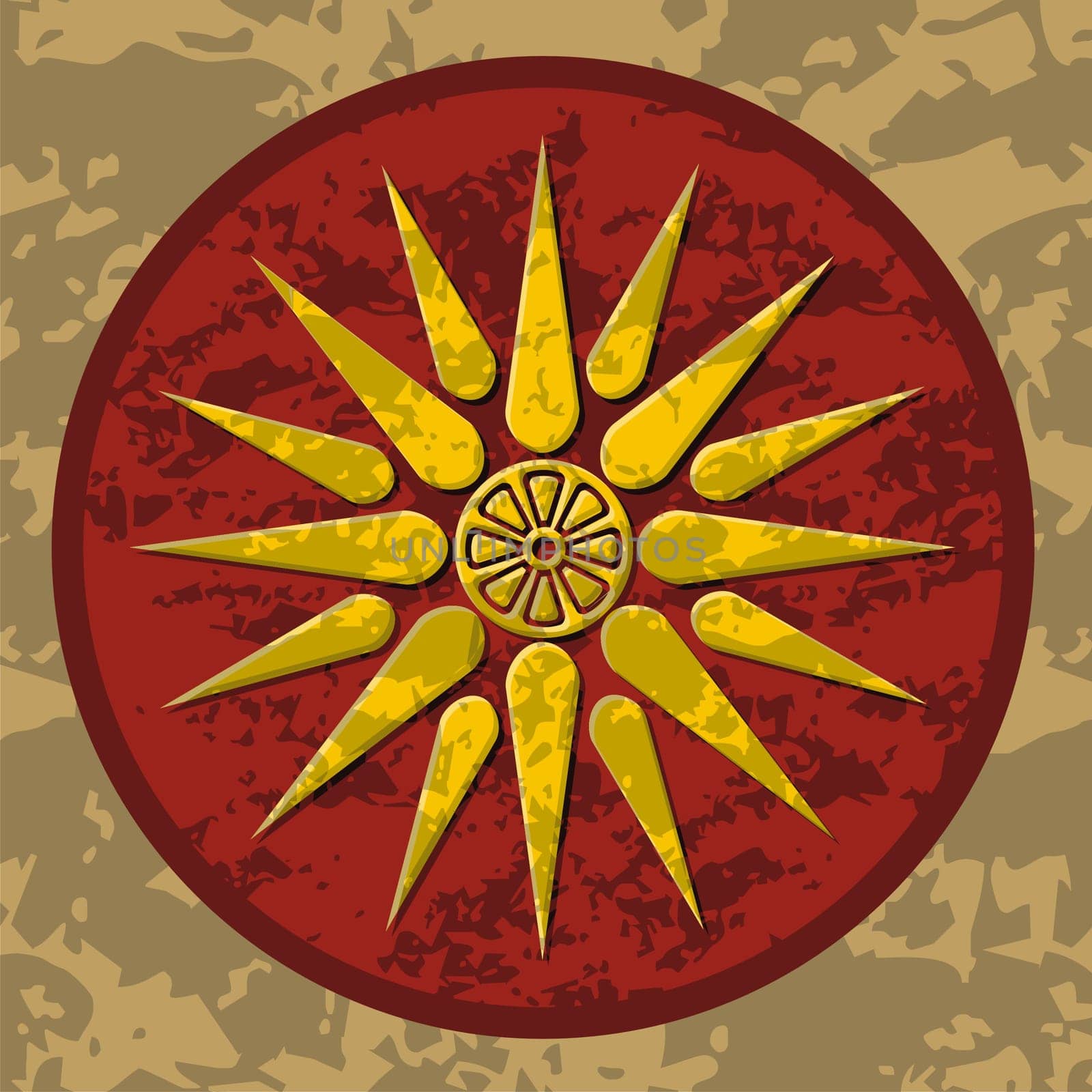 Vector symbol of king Philipos of Macedonia.