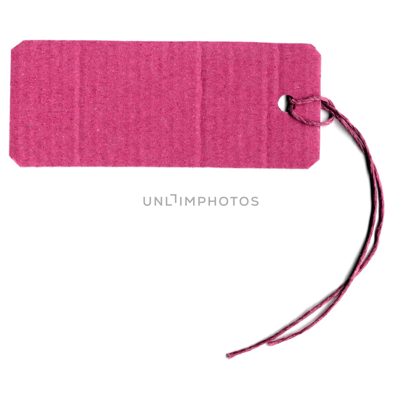 Price tag or address label with string