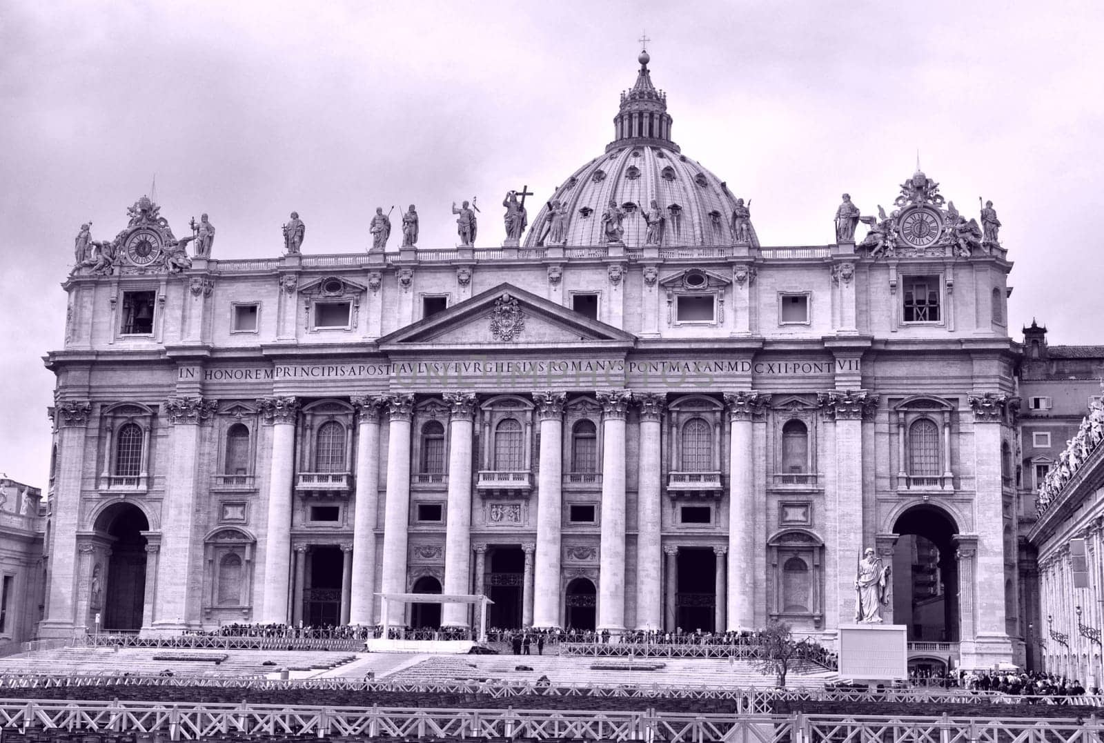 Basilica church of Saint Peter (San Pietro), Rome, Italy - high dynamic range HDR
