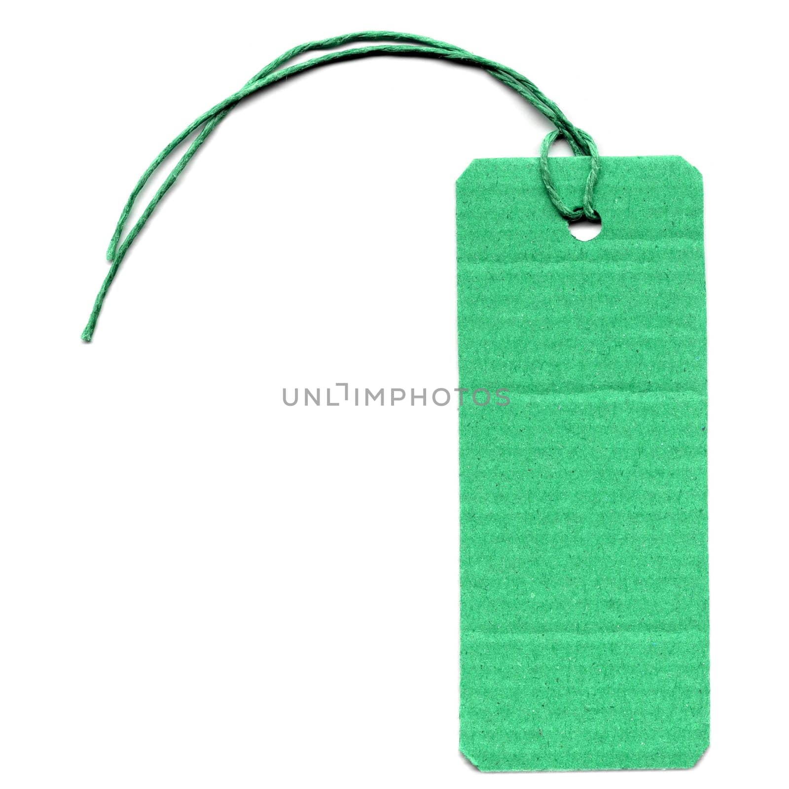 Price tag or address label with string