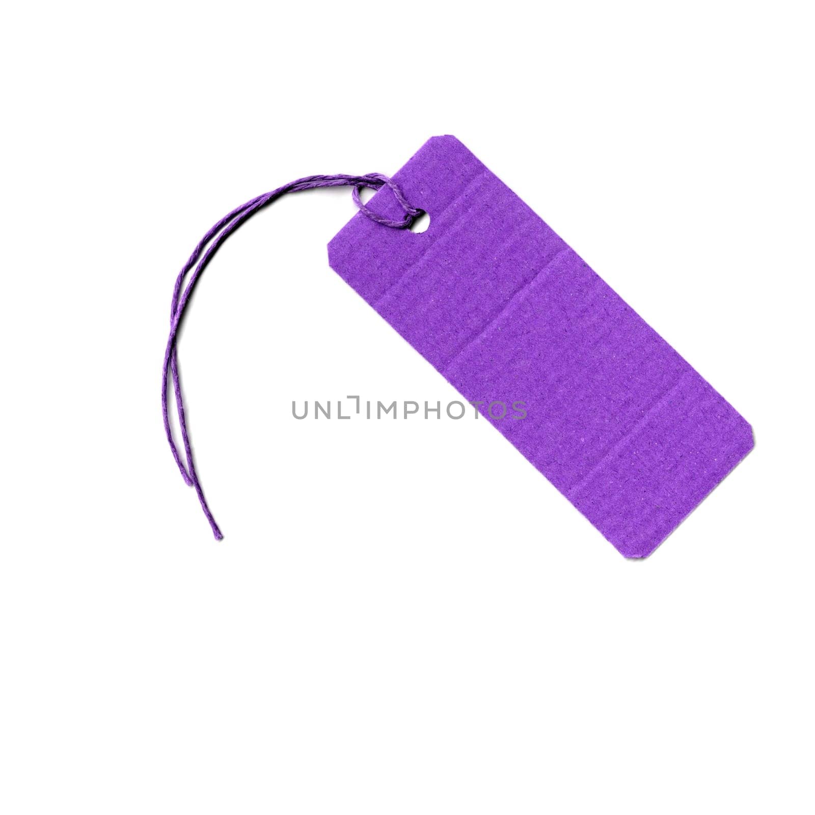 Price tag or address label with string