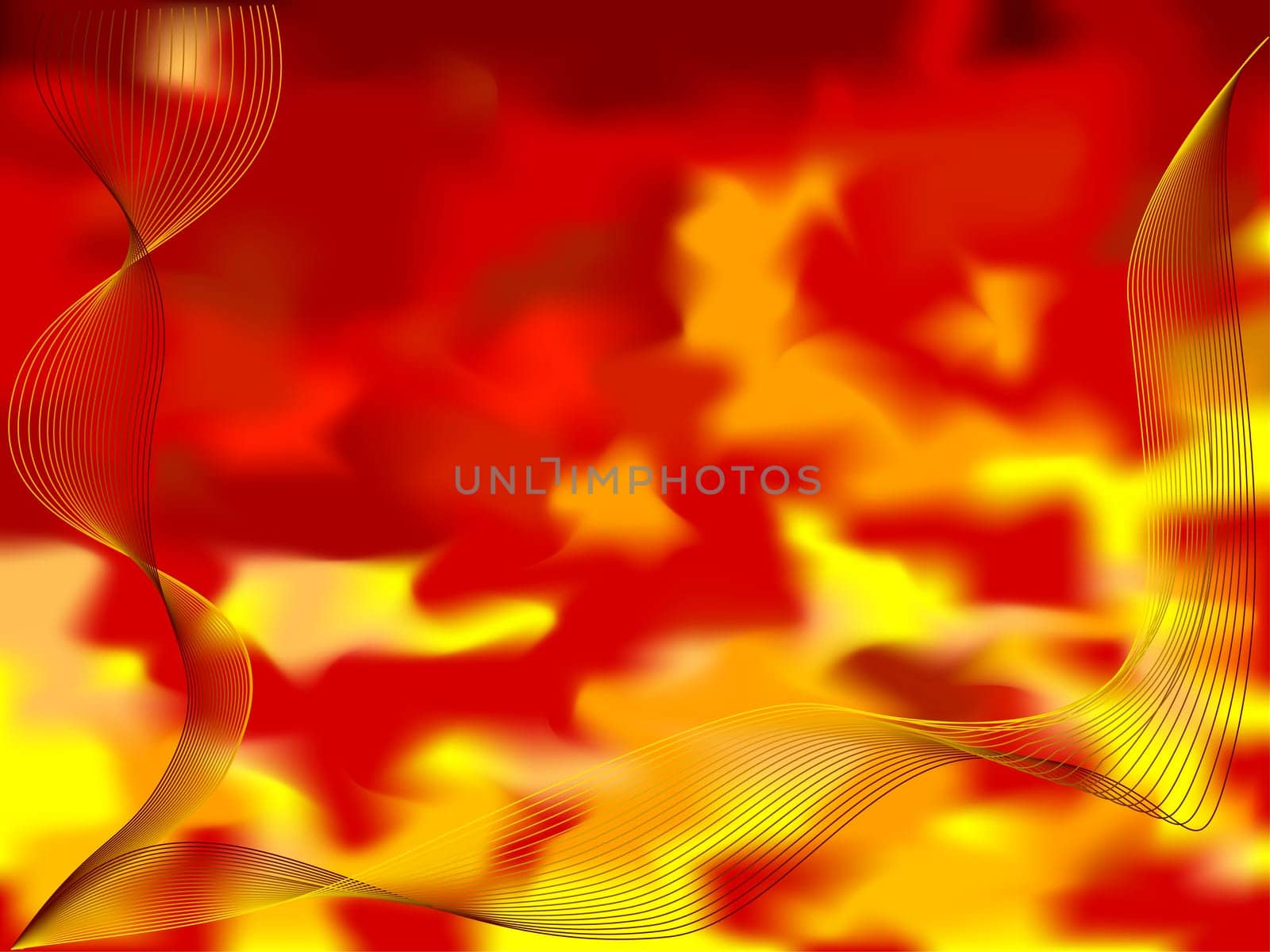 vector - abstract background fire wave theme