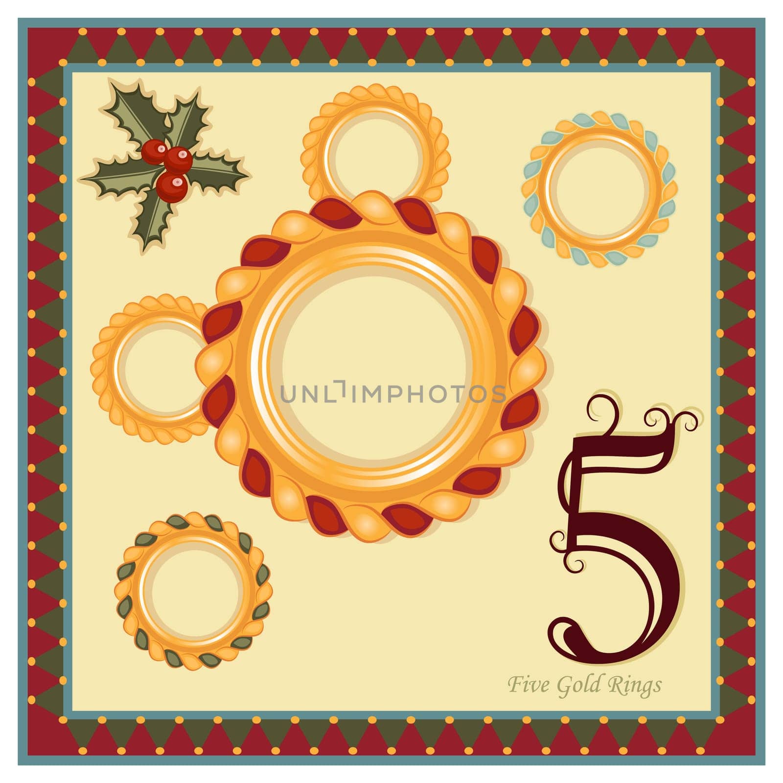 The 12 Days of Christmas - 5th Day - Five Gold Rings
