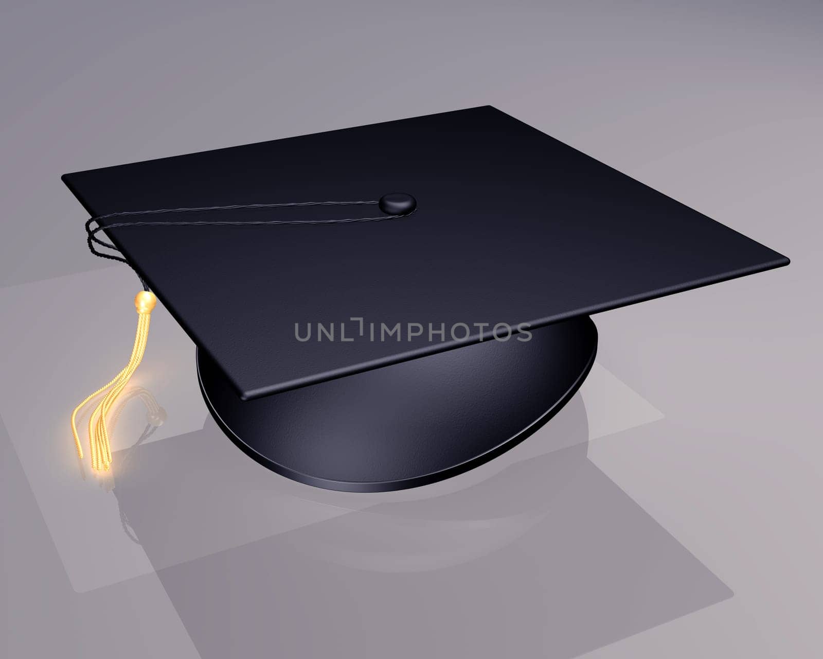 Illustration of a mortar board after graduation