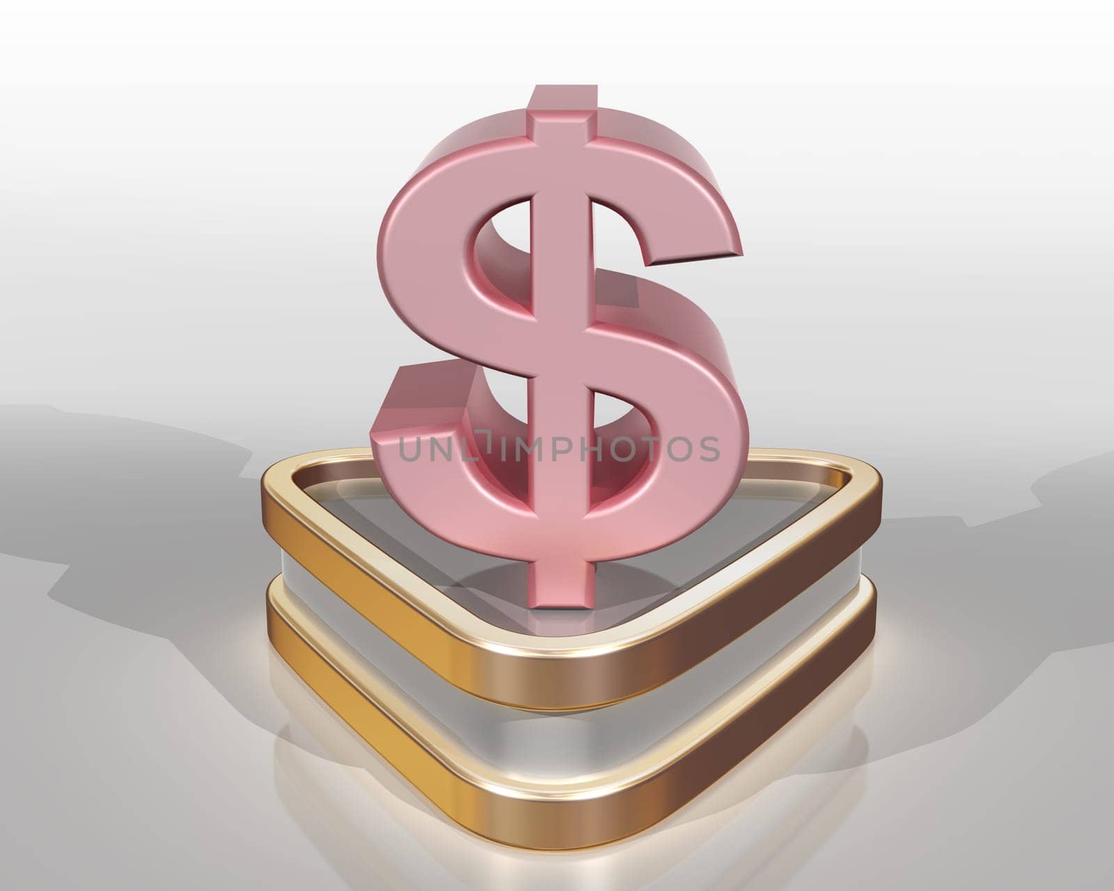Illustration of the pink dollar representing the purchasing power of the green consumer