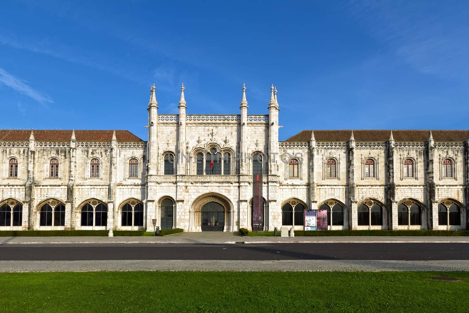 The Jeronimos Monastery of Santa Maria de Belém, is located in the suburb of Belém, Lisbon.