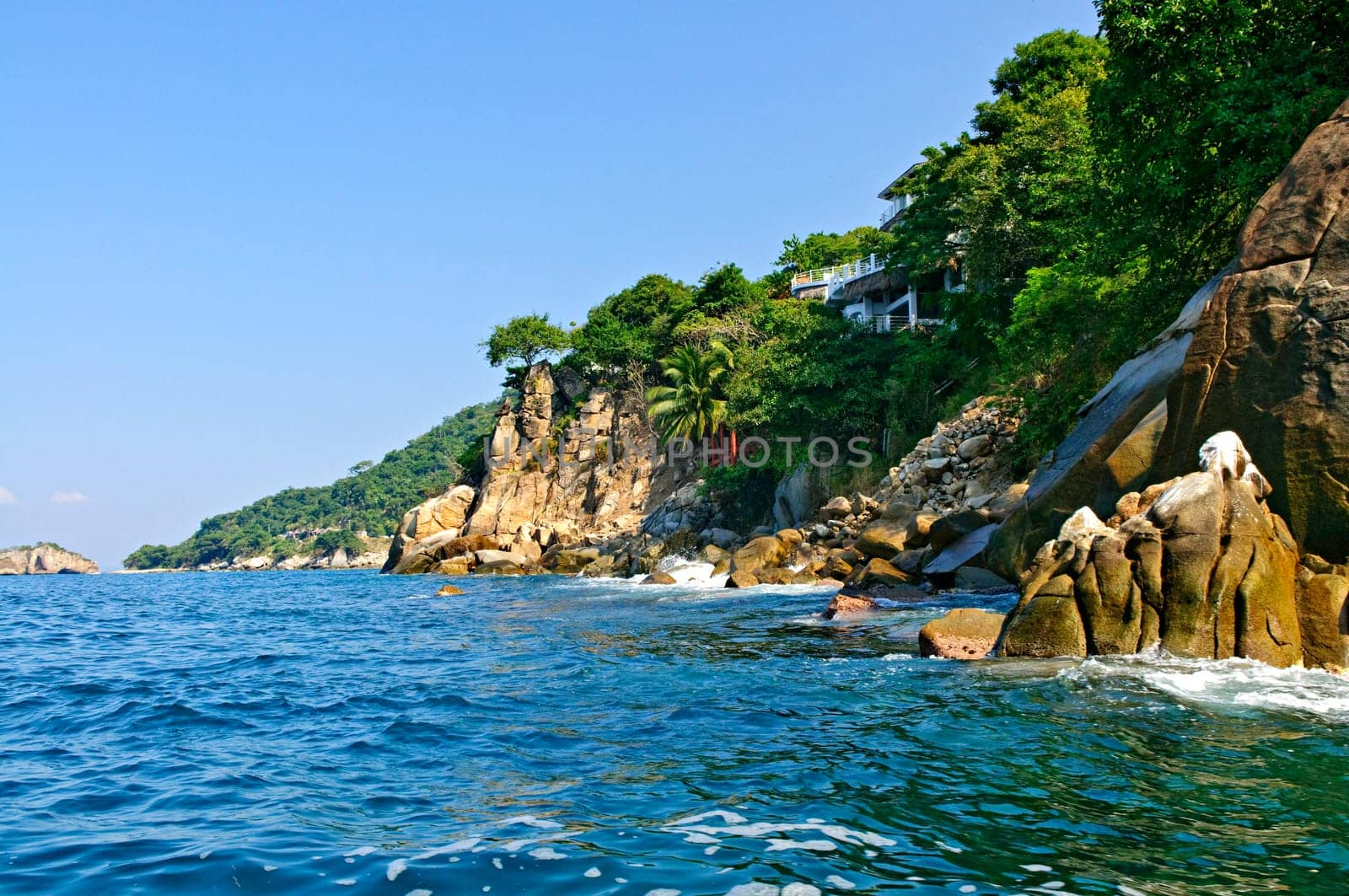 View on Pacific coast of Mexico near Puerto Vallarta