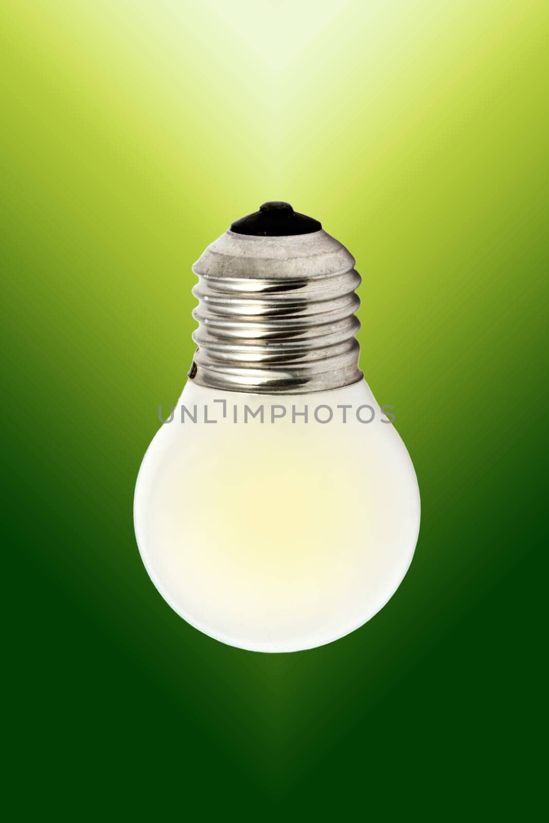 Light Bulb closeup on light background