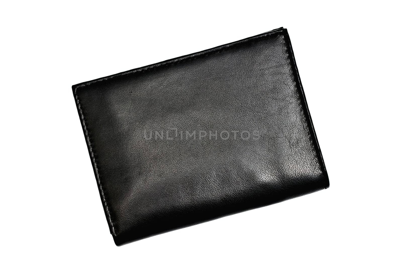 A Black wallet isolated on white background