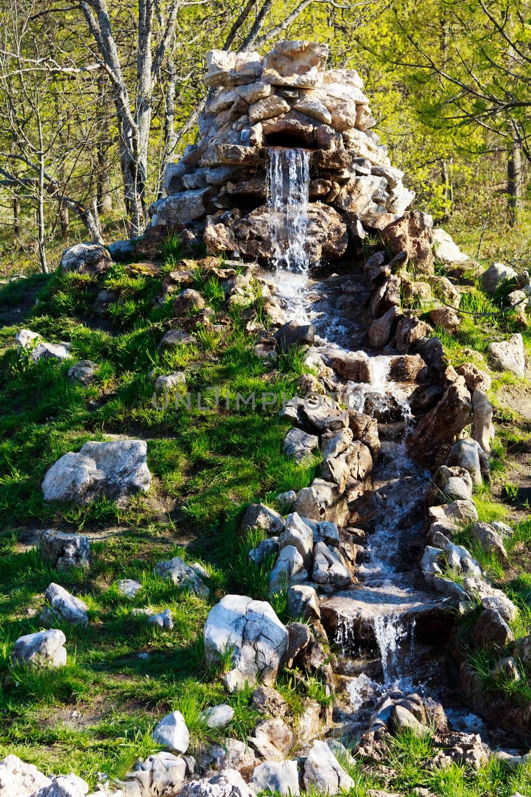 Waterfall in the mountains