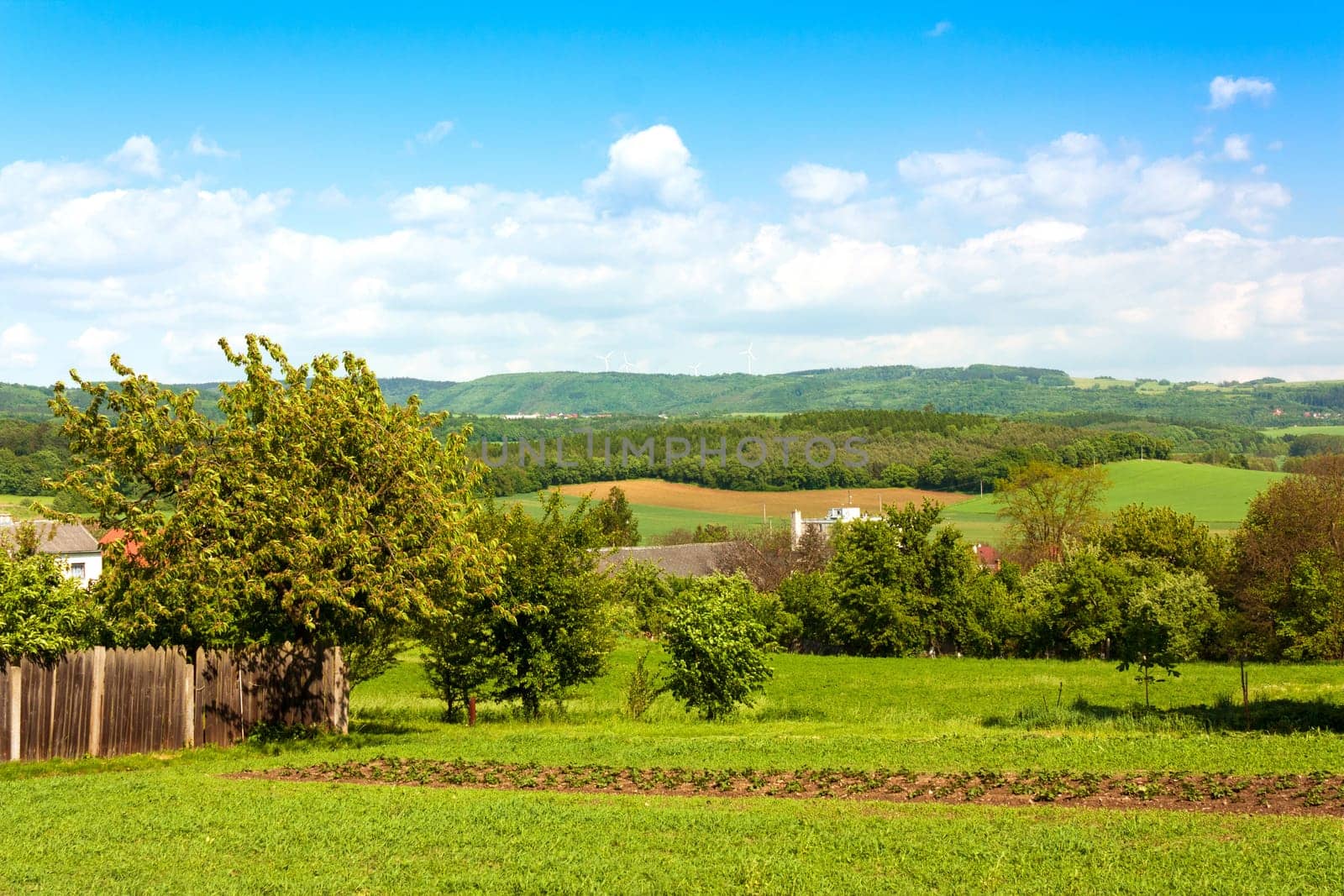 Landscape of countryside in Centrale Europe, Moravia