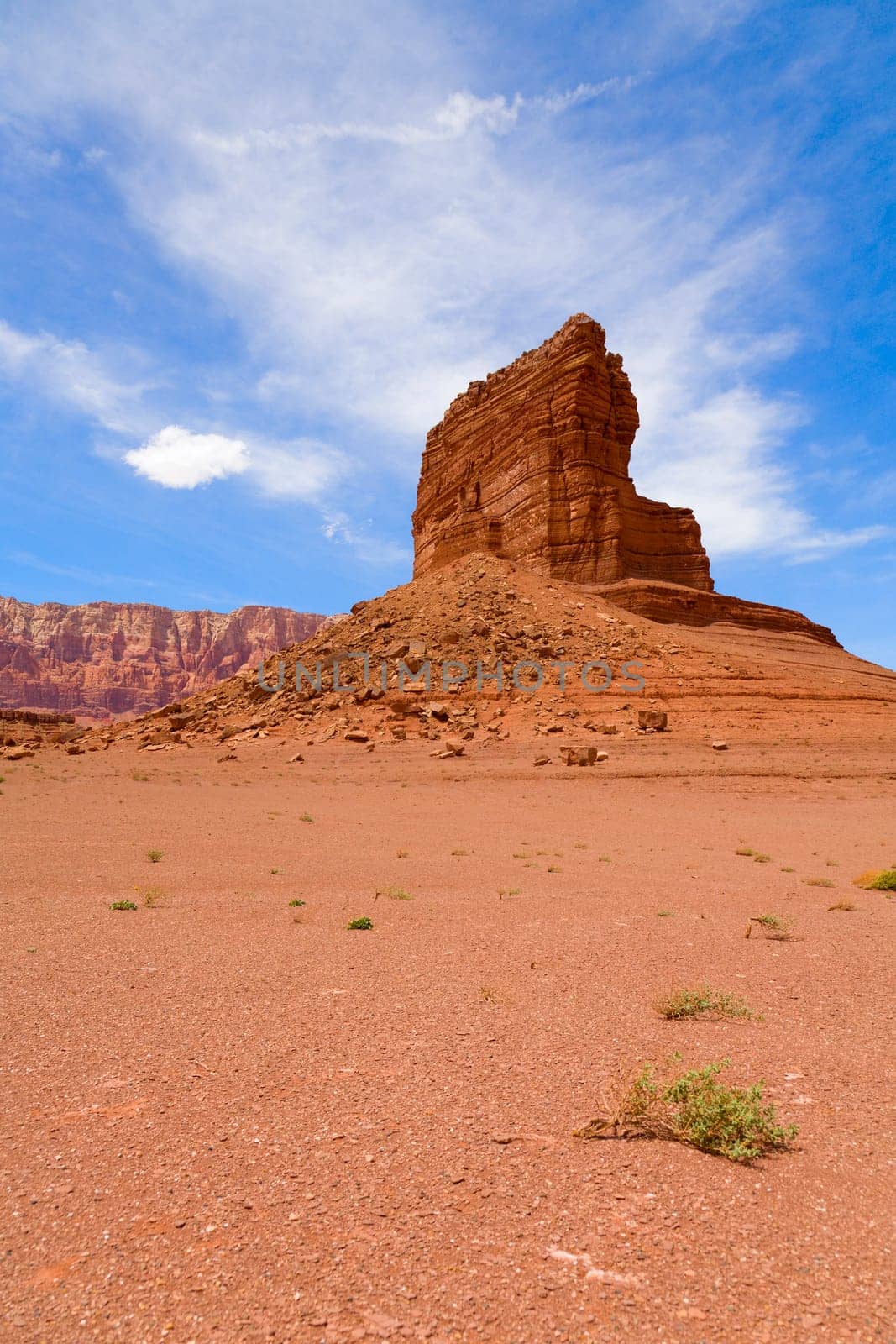 View of a rock formation in Lees Ferry Arizona