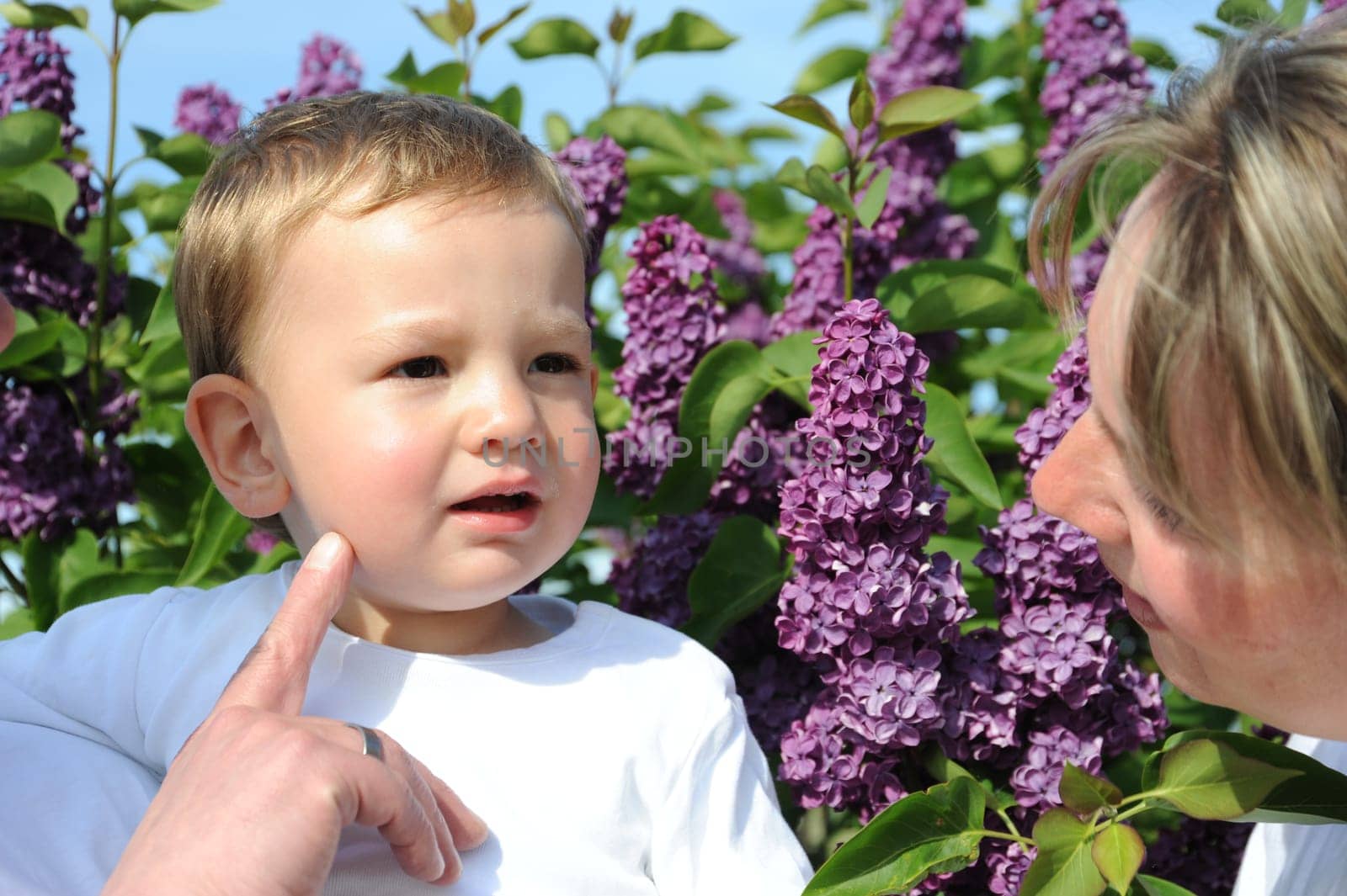 Little Boy and Mother Portrait -