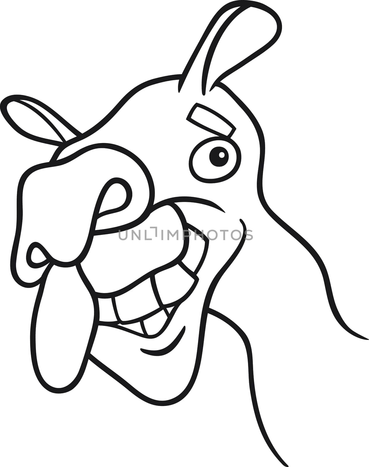 cartoon illustration of dromedary camel