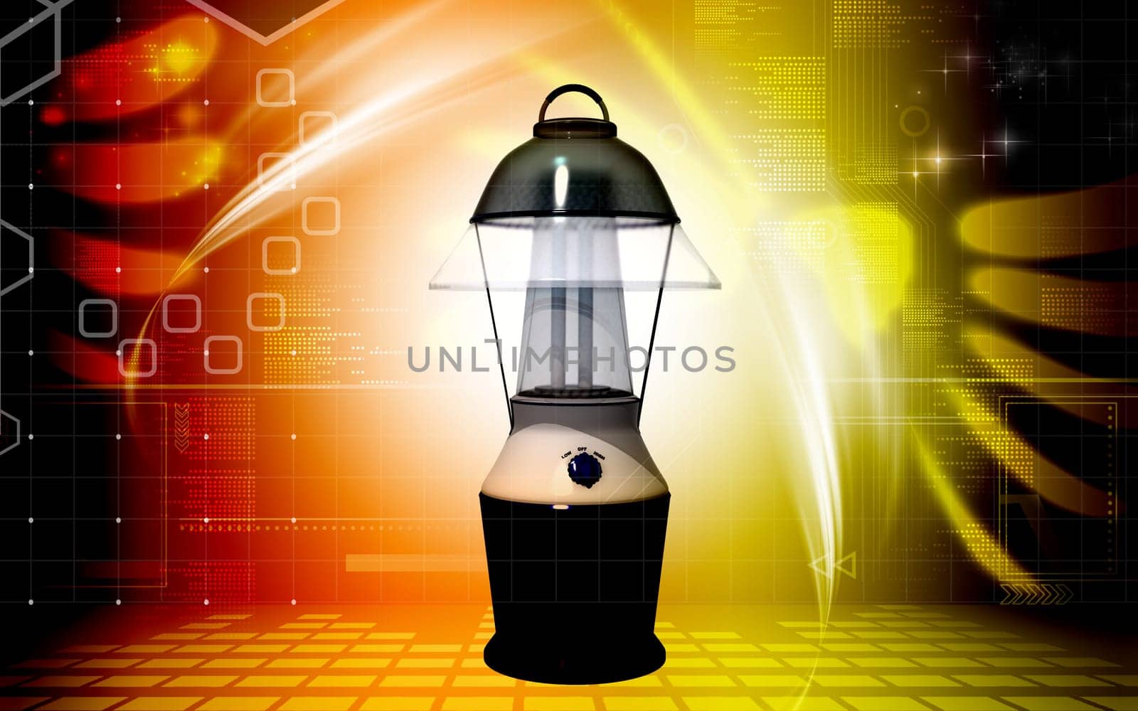 Rechargeable floured lantern