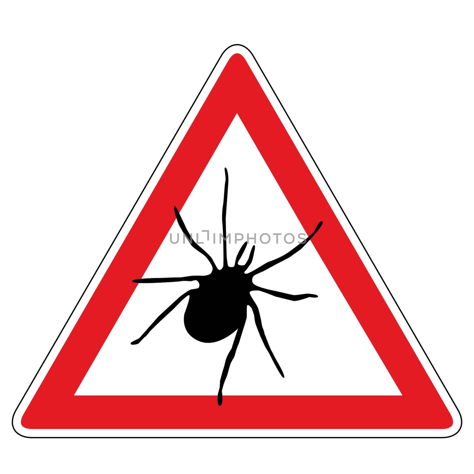Warning sign tick