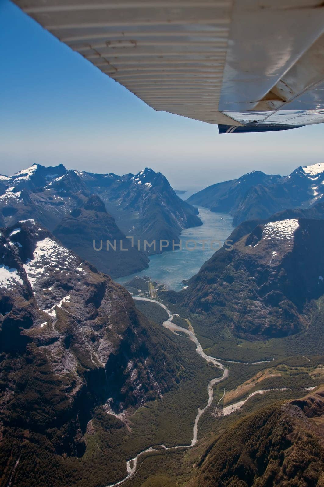 Milford Sound from a bird's eye view