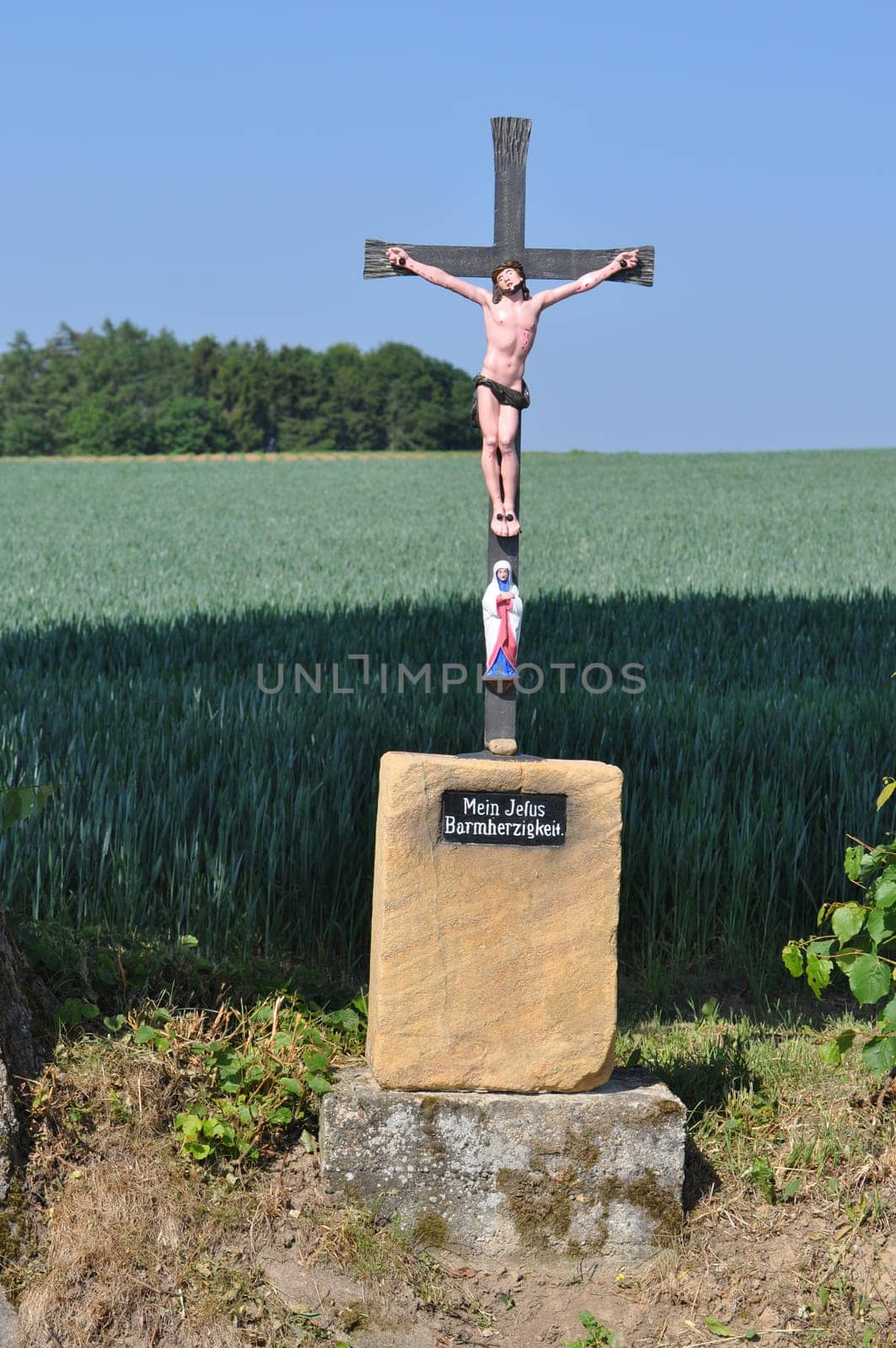 Cross wayside shrine