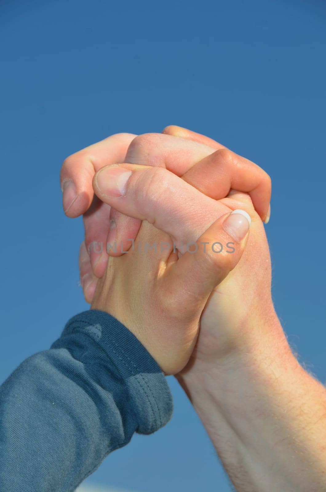 hands of a couple together