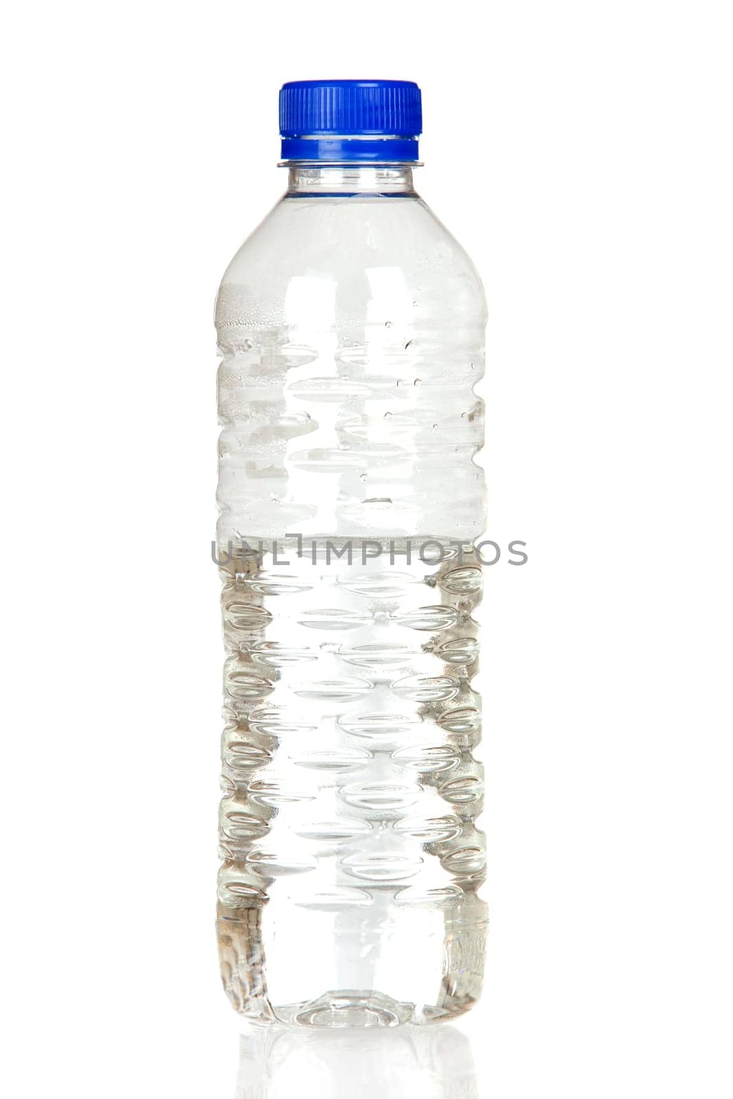 Plastic bottle of water isolated on white background